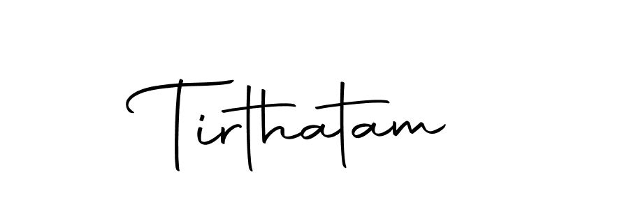 Use a signature maker to create a handwritten signature online. With this signature software, you can design (Autography-DOLnW) your own signature for name Tirthatam. Tirthatam signature style 10 images and pictures png