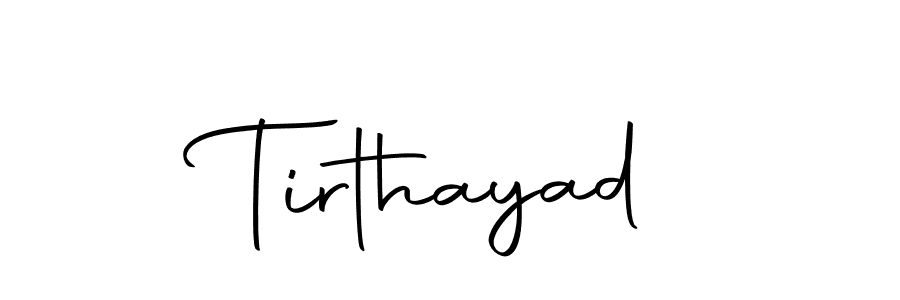 You should practise on your own different ways (Autography-DOLnW) to write your name (Tirthayad) in signature. don't let someone else do it for you. Tirthayad signature style 10 images and pictures png