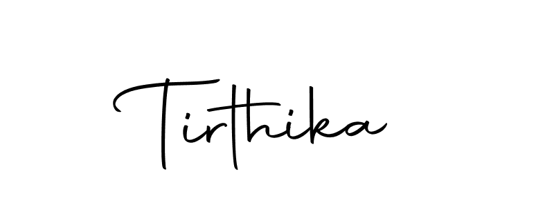 You should practise on your own different ways (Autography-DOLnW) to write your name (Tirthika) in signature. don't let someone else do it for you. Tirthika signature style 10 images and pictures png