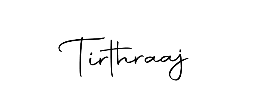 Design your own signature with our free online signature maker. With this signature software, you can create a handwritten (Autography-DOLnW) signature for name Tirthraaj. Tirthraaj signature style 10 images and pictures png