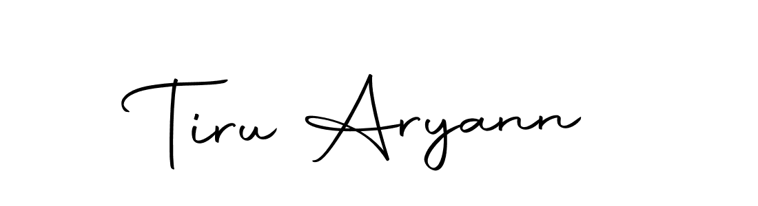 Create a beautiful signature design for name Tiru Aryann. With this signature (Autography-DOLnW) fonts, you can make a handwritten signature for free. Tiru Aryann signature style 10 images and pictures png