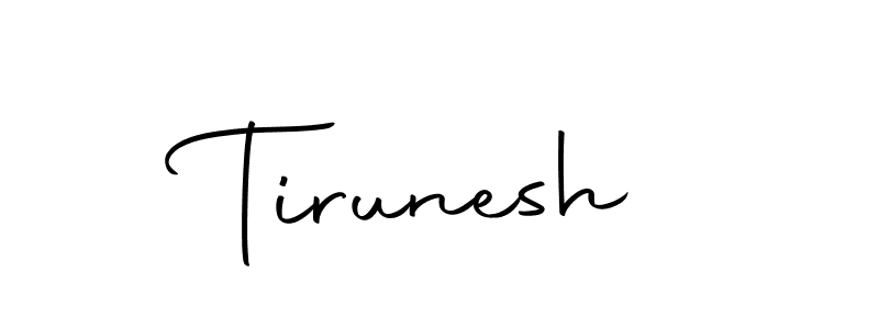 Design your own signature with our free online signature maker. With this signature software, you can create a handwritten (Autography-DOLnW) signature for name Tirunesh. Tirunesh signature style 10 images and pictures png