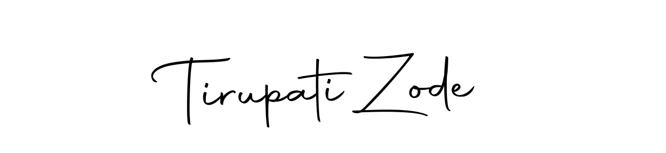 Design your own signature with our free online signature maker. With this signature software, you can create a handwritten (Autography-DOLnW) signature for name Tirupati Zode. Tirupati Zode signature style 10 images and pictures png