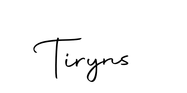 How to Draw Tiryns signature style? Autography-DOLnW is a latest design signature styles for name Tiryns. Tiryns signature style 10 images and pictures png