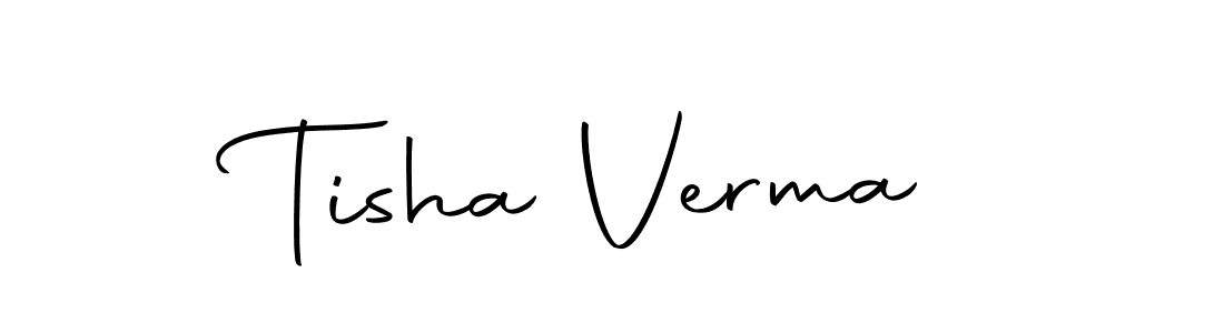 Similarly Autography-DOLnW is the best handwritten signature design. Signature creator online .You can use it as an online autograph creator for name Tisha Verma. Tisha Verma signature style 10 images and pictures png