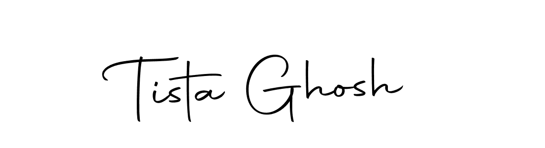 Create a beautiful signature design for name Tista Ghosh. With this signature (Autography-DOLnW) fonts, you can make a handwritten signature for free. Tista Ghosh signature style 10 images and pictures png