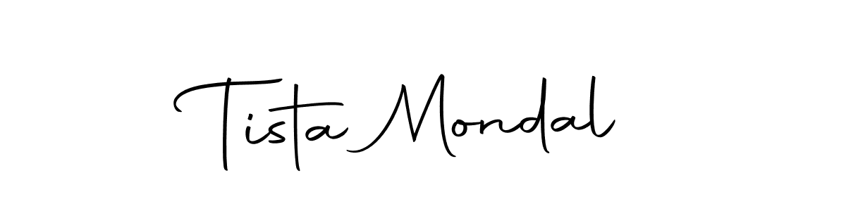 How to make Tista Mondal name signature. Use Autography-DOLnW style for creating short signs online. This is the latest handwritten sign. Tista Mondal signature style 10 images and pictures png