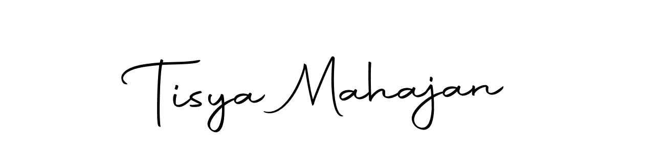 How to make Tisya Mahajan name signature. Use Autography-DOLnW style for creating short signs online. This is the latest handwritten sign. Tisya Mahajan signature style 10 images and pictures png