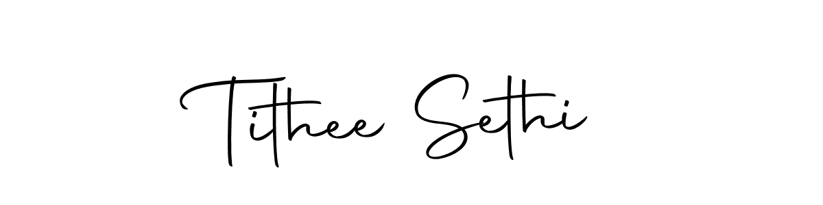 Create a beautiful signature design for name Tithee Sethi. With this signature (Autography-DOLnW) fonts, you can make a handwritten signature for free. Tithee Sethi signature style 10 images and pictures png