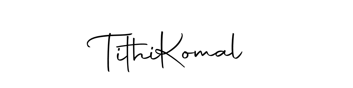 Once you've used our free online signature maker to create your best signature Autography-DOLnW style, it's time to enjoy all of the benefits that Tithi  Komal name signing documents. Tithi  Komal signature style 10 images and pictures png