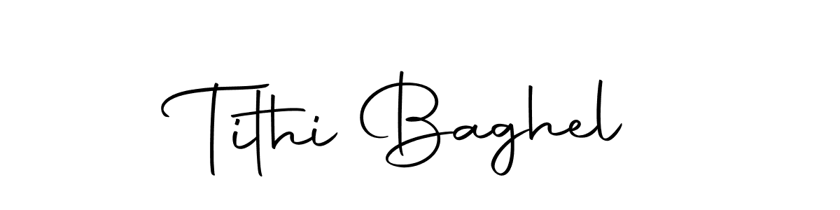 Create a beautiful signature design for name Tithi Baghel. With this signature (Autography-DOLnW) fonts, you can make a handwritten signature for free. Tithi Baghel signature style 10 images and pictures png