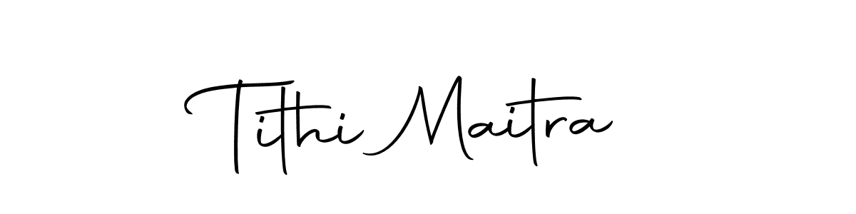 Make a beautiful signature design for name Tithi Maitra. With this signature (Autography-DOLnW) style, you can create a handwritten signature for free. Tithi Maitra signature style 10 images and pictures png