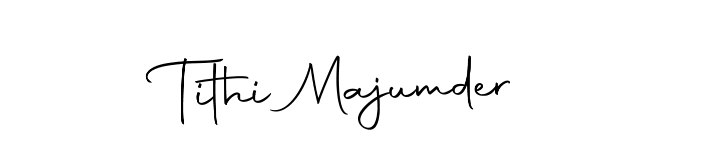 Design your own signature with our free online signature maker. With this signature software, you can create a handwritten (Autography-DOLnW) signature for name Tithi Majumder. Tithi Majumder signature style 10 images and pictures png