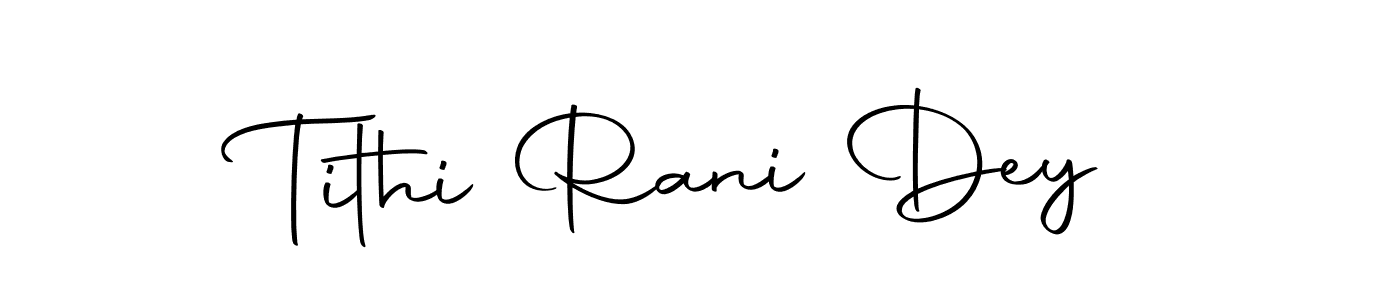 Autography-DOLnW is a professional signature style that is perfect for those who want to add a touch of class to their signature. It is also a great choice for those who want to make their signature more unique. Get Tithi Rani Dey name to fancy signature for free. Tithi Rani Dey signature style 10 images and pictures png