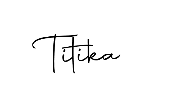 Use a signature maker to create a handwritten signature online. With this signature software, you can design (Autography-DOLnW) your own signature for name Titika. Titika signature style 10 images and pictures png