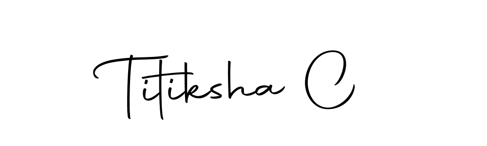 It looks lik you need a new signature style for name Titiksha C. Design unique handwritten (Autography-DOLnW) signature with our free signature maker in just a few clicks. Titiksha C signature style 10 images and pictures png