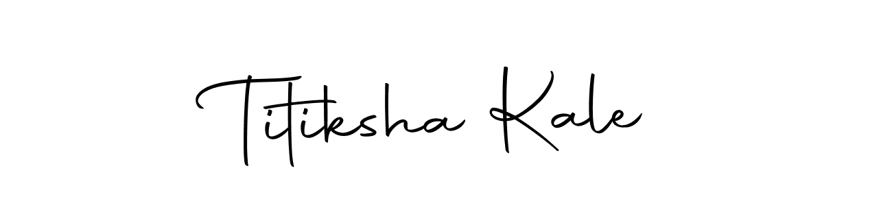 Make a short Titiksha Kale signature style. Manage your documents anywhere anytime using Autography-DOLnW. Create and add eSignatures, submit forms, share and send files easily. Titiksha Kale signature style 10 images and pictures png