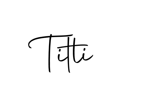 Design your own signature with our free online signature maker. With this signature software, you can create a handwritten (Autography-DOLnW) signature for name Titli. Titli signature style 10 images and pictures png