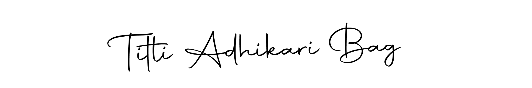 It looks lik you need a new signature style for name Titli Adhikari Bag. Design unique handwritten (Autography-DOLnW) signature with our free signature maker in just a few clicks. Titli Adhikari Bag signature style 10 images and pictures png