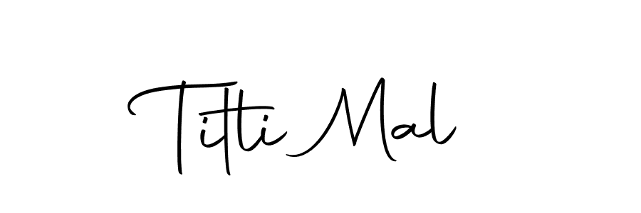 Check out images of Autograph of Titli Mal name. Actor Titli Mal Signature Style. Autography-DOLnW is a professional sign style online. Titli Mal signature style 10 images and pictures png