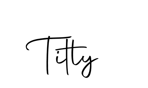 Titly stylish signature style. Best Handwritten Sign (Autography-DOLnW) for my name. Handwritten Signature Collection Ideas for my name Titly. Titly signature style 10 images and pictures png