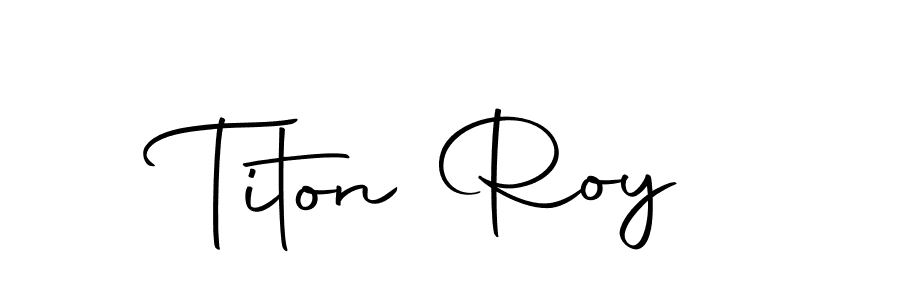 Similarly Autography-DOLnW is the best handwritten signature design. Signature creator online .You can use it as an online autograph creator for name Titon Roy. Titon Roy signature style 10 images and pictures png