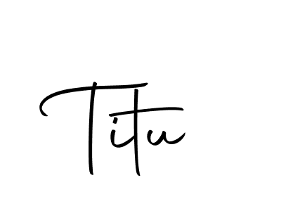 Make a beautiful signature design for name Titu. With this signature (Autography-DOLnW) style, you can create a handwritten signature for free. Titu signature style 10 images and pictures png