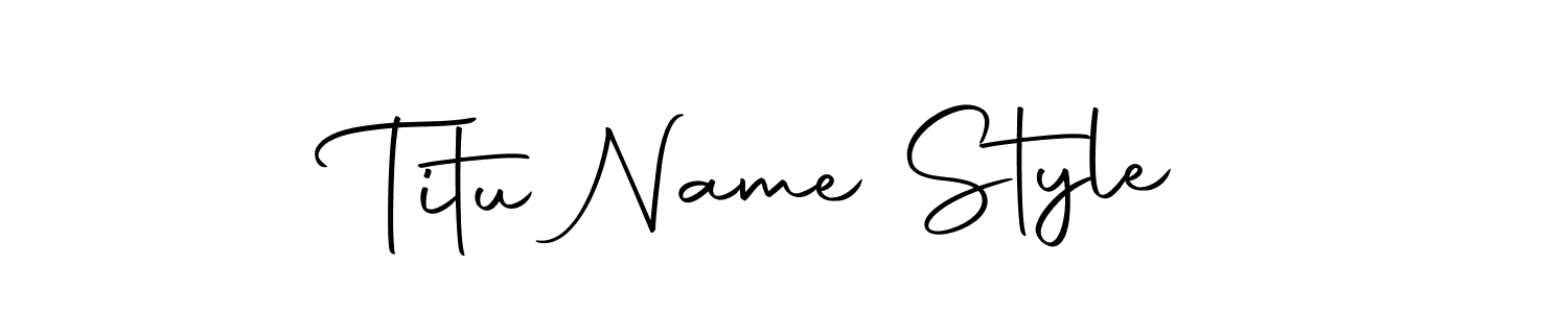 The best way (Autography-DOLnW) to make a short signature is to pick only two or three words in your name. The name Titu Name Style include a total of six letters. For converting this name. Titu Name Style signature style 10 images and pictures png