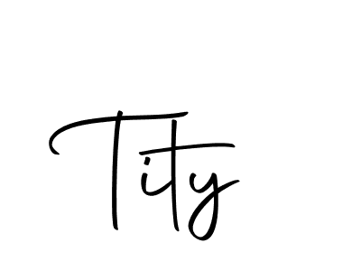 Use a signature maker to create a handwritten signature online. With this signature software, you can design (Autography-DOLnW) your own signature for name Tity. Tity signature style 10 images and pictures png