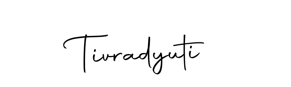 Design your own signature with our free online signature maker. With this signature software, you can create a handwritten (Autography-DOLnW) signature for name Tivradyuti. Tivradyuti signature style 10 images and pictures png