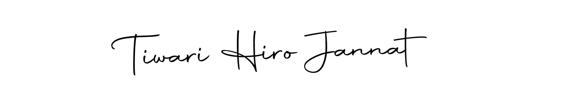 The best way (Autography-DOLnW) to make a short signature is to pick only two or three words in your name. The name Tiwari Hiro Jannat include a total of six letters. For converting this name. Tiwari Hiro Jannat signature style 10 images and pictures png