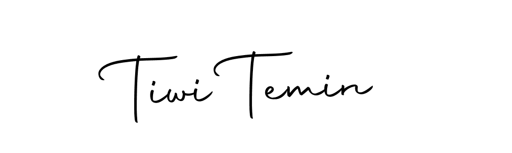 You should practise on your own different ways (Autography-DOLnW) to write your name (Tiwi Temin) in signature. don't let someone else do it for you. Tiwi Temin signature style 10 images and pictures png