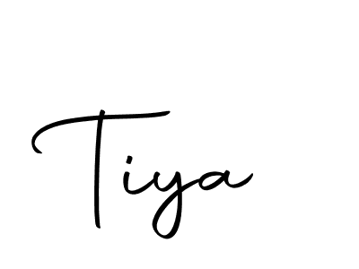 Use a signature maker to create a handwritten signature online. With this signature software, you can design (Autography-DOLnW) your own signature for name Tiya. Tiya signature style 10 images and pictures png