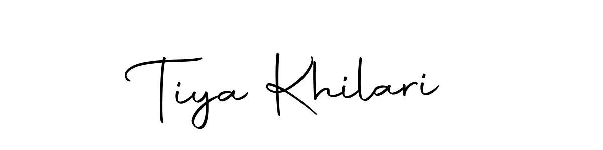 How to make Tiya Khilari signature? Autography-DOLnW is a professional autograph style. Create handwritten signature for Tiya Khilari name. Tiya Khilari signature style 10 images and pictures png