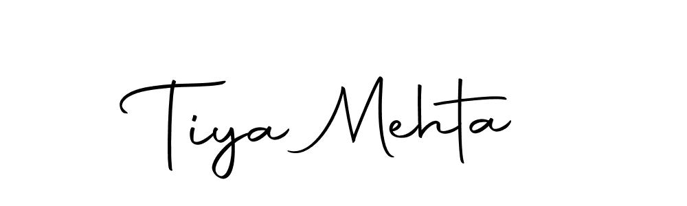 The best way (Autography-DOLnW) to make a short signature is to pick only two or three words in your name. The name Tiya Mehta include a total of six letters. For converting this name. Tiya Mehta signature style 10 images and pictures png