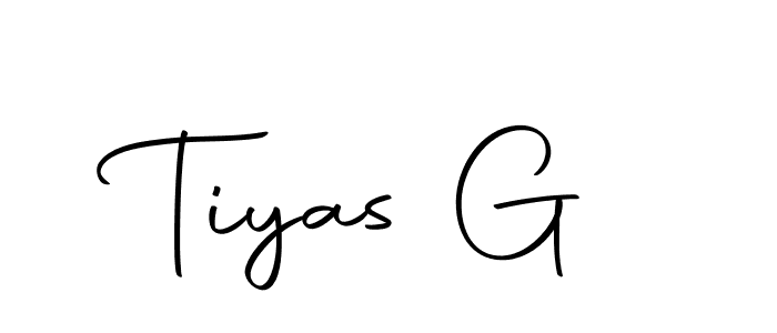 Make a beautiful signature design for name Tiyas G. Use this online signature maker to create a handwritten signature for free. Tiyas G signature style 10 images and pictures png