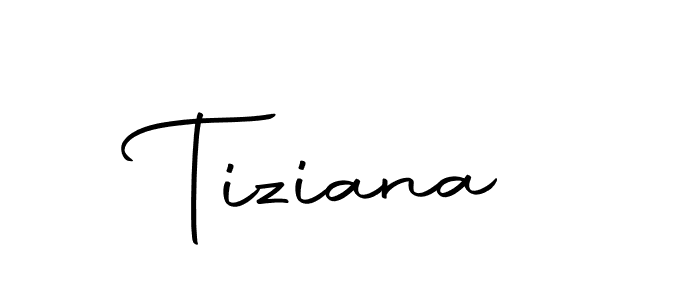 Make a beautiful signature design for name Tiziana. With this signature (Autography-DOLnW) style, you can create a handwritten signature for free. Tiziana signature style 10 images and pictures png