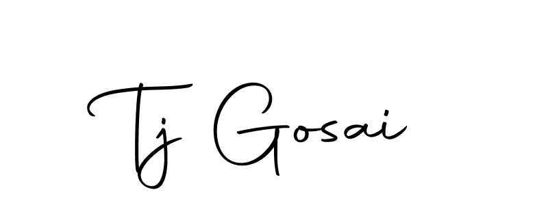 How to make Tj Gosai signature? Autography-DOLnW is a professional autograph style. Create handwritten signature for Tj Gosai name. Tj Gosai signature style 10 images and pictures png