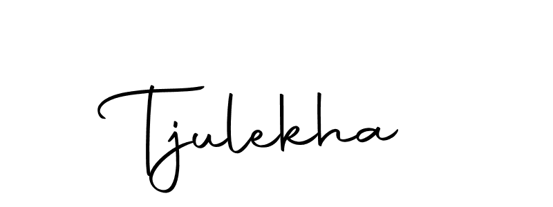 Create a beautiful signature design for name Tjulekha. With this signature (Autography-DOLnW) fonts, you can make a handwritten signature for free. Tjulekha signature style 10 images and pictures png