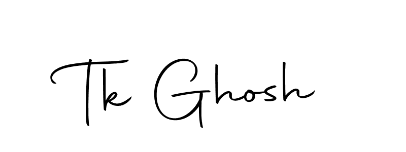 Create a beautiful signature design for name Tk Ghosh. With this signature (Autography-DOLnW) fonts, you can make a handwritten signature for free. Tk Ghosh signature style 10 images and pictures png