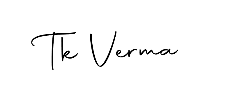 You should practise on your own different ways (Autography-DOLnW) to write your name (Tk Verma) in signature. don't let someone else do it for you. Tk Verma signature style 10 images and pictures png