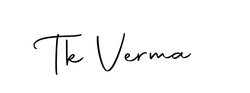 Design your own signature with our free online signature maker. With this signature software, you can create a handwritten (Autography-DOLnW) signature for name Tk Verma. Tk Verma signature style 10 images and pictures png