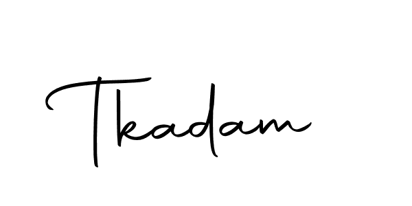 How to make Tkadam signature? Autography-DOLnW is a professional autograph style. Create handwritten signature for Tkadam name. Tkadam signature style 10 images and pictures png