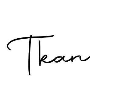 Use a signature maker to create a handwritten signature online. With this signature software, you can design (Autography-DOLnW) your own signature for name Tkan. Tkan signature style 10 images and pictures png