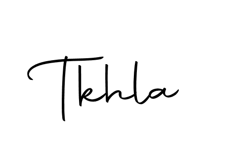 if you are searching for the best signature style for your name Tkhla. so please give up your signature search. here we have designed multiple signature styles  using Autography-DOLnW. Tkhla signature style 10 images and pictures png