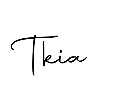 Use a signature maker to create a handwritten signature online. With this signature software, you can design (Autography-DOLnW) your own signature for name Tkia. Tkia signature style 10 images and pictures png