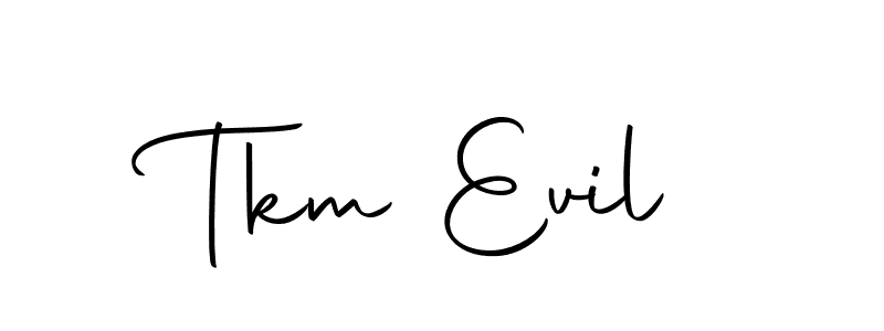 Use a signature maker to create a handwritten signature online. With this signature software, you can design (Autography-DOLnW) your own signature for name Tkm Evil. Tkm Evil signature style 10 images and pictures png
