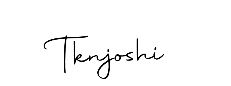 Use a signature maker to create a handwritten signature online. With this signature software, you can design (Autography-DOLnW) your own signature for name Tknjoshi. Tknjoshi signature style 10 images and pictures png