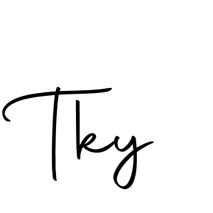 Make a beautiful signature design for name Tky. Use this online signature maker to create a handwritten signature for free. Tky signature style 10 images and pictures png