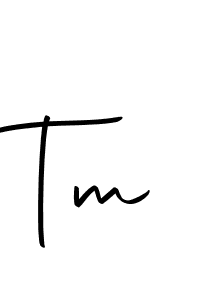 How to make Tm signature? Autography-DOLnW is a professional autograph style. Create handwritten signature for Tm name. Tm signature style 10 images and pictures png